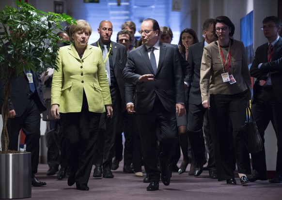 Merkel und Hollande am 22. Juni in Brüssel.