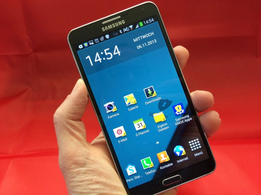 Samsung Galaxy Note 3: In China sind auf dem Smartphone 44 Apps vorinstalliert.