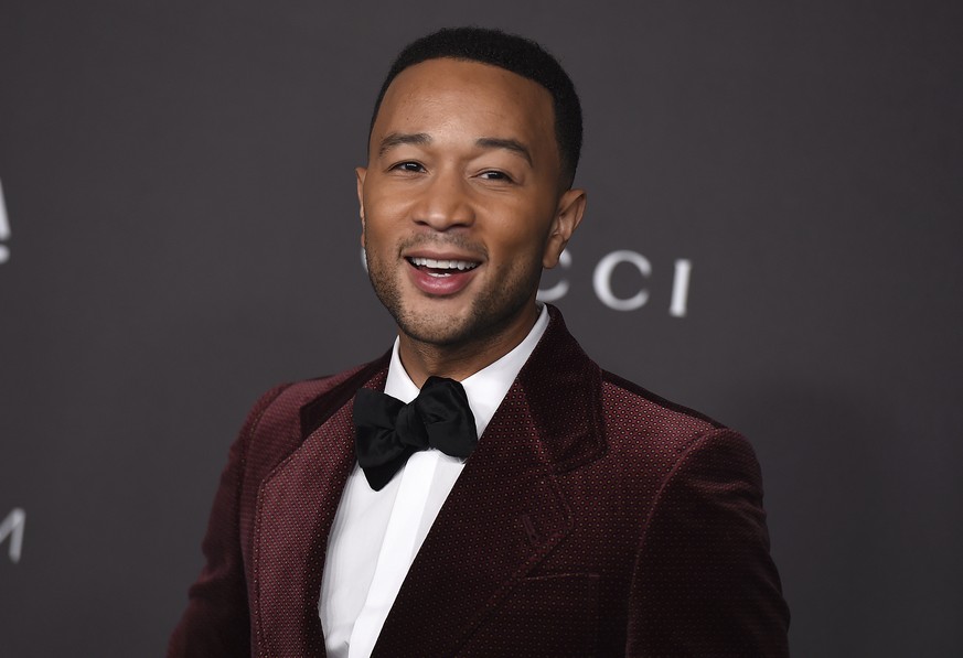 FILE - This Nov. 2, 2019 file photo shows John Legend at the 2019 LACMA Art and Film Gala in Los Angeles. People magazine has named Legend as the sexiest man alive in their special double issue on new ...
