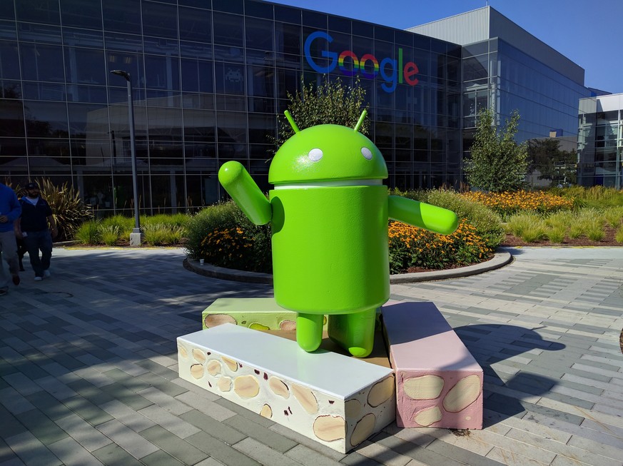 This photo provided by Google shows the Android Nougat statue, officially unveiled Thursday, June 30, 2016, at Google campus in Mountain View, Calif. The next version of Android software dubbed &quot; ...