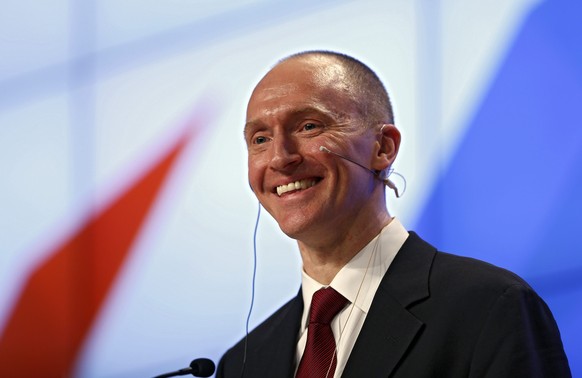 epa05672981 Carter Page, founder and managing partner of US investment company Global Energy Capital, delivers a speech on the topic &#039;Departing from hypocrisy: potential strategy during an era of ...