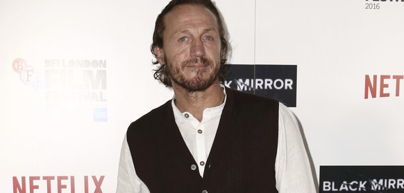 Actor Jerome Flynn poses for photographers upon arrival at the premiere of the film &#039;Black Mirror&#039;, showing as part of the London Film Festival in London, Thursday, Oct. 6, 2016. (Photo by G ...