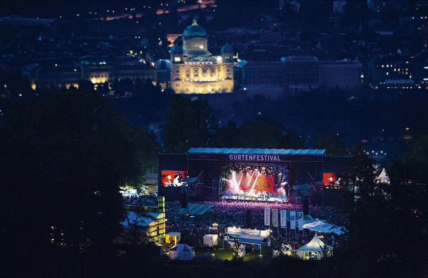 Gurtenfestival 2014 bei Nacht