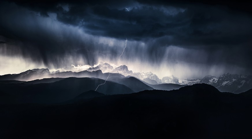 Storm above the Triglav mountain