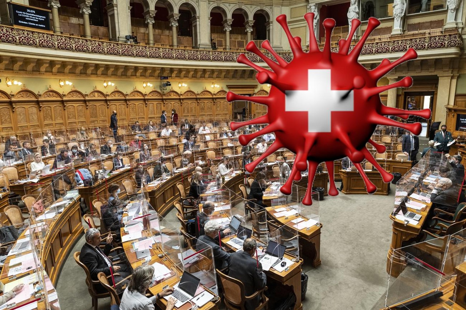 Nein, das Virus verschwindet nicht auf Befehl des Parlaments aus der Schweiz.