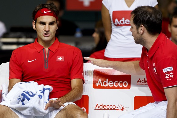 Gegen Fognini liegt der Druck ganz bei Federer.