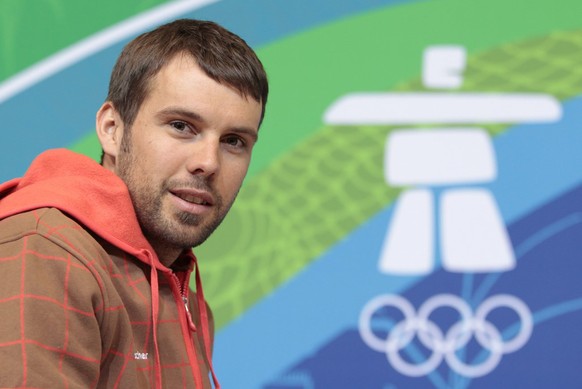 Christoph Eigenmann of Switzerland&#039;s cross country team poses during the media conference in the Whistler media center the day of the opening of the XXI Olympic Winter Games Vancouver 2010 in Whi ...