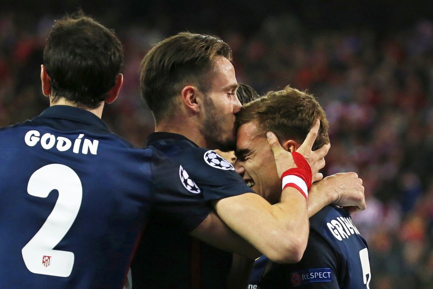 «Kuss uf d'Nuss» für Antoine Griezmann. Der Franzose schiesst Barcelona im Alleingang ab.