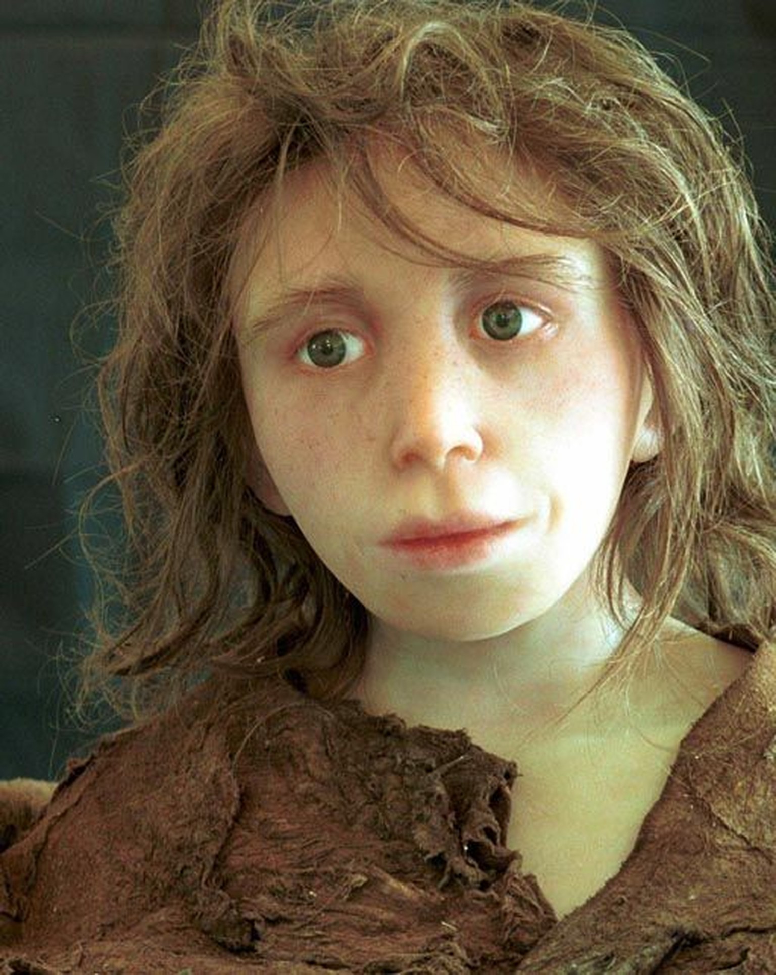 Rekonstruktion eines Neandertaler-Mädchens.&nbsp;