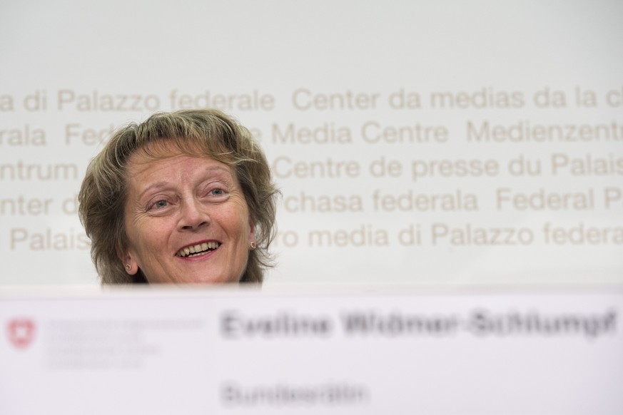 Ihre möglichen Nachfolger werden heute offiziell vorgestellt: Noch-Bundesrätin Eveline Widmer-Schlumpf.