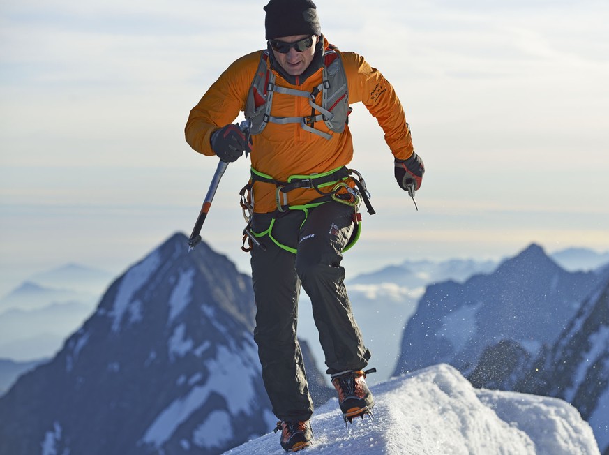 Jungfrau, Berner Alpen, Kanton Bern, Schweiz; Climber: Ueli Steck