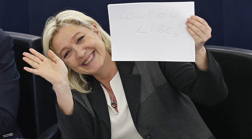 Hat Grund zu Freude: Marine le Pen.