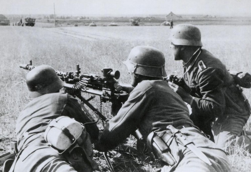 Deutsche Soldaten in der Sowjetunion im Sommer 1941.