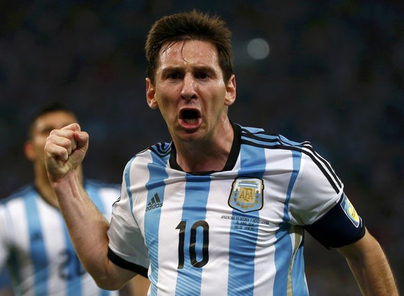 Lionel Messi baut nach dem herrlichen 2:0 eine Menge aufgestauter Sorgen ab.