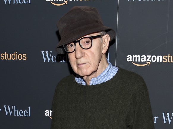 FILE - Director Woody Allen attends a special screening of &quot;Wonder Wheel&quot; on Nov. 14, 2017, in New York. A docuseries about the relationship of Woody Allen and Mia Farrow and its fallout is  ...