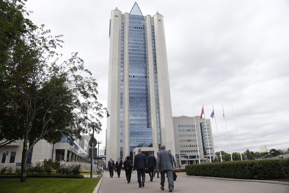 epa04284870 A general view of the Gazprom headquarters where the annual Gazprom&#039;s General Shareholders Meeting is taking place in Moscow, Russia, 27 June 2014. Shareholders from Russia and a numb ...