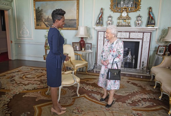 Queen Elizabeth II receives the High Commissioner for Grenada, Lakisha Grant, during a private audience at Buckingham Palace, London. PA Photo. Picture date: Tuesday Oct, 22, 2019. (Victoria Jones/PA  ...