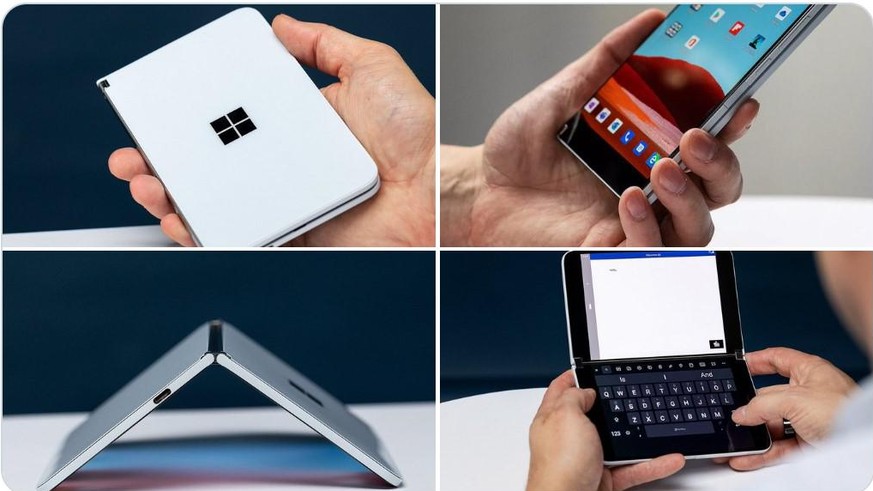 Microsoft positioniert das Surface Duo als Firmen-Smartphone für mobiles Arbeiten.