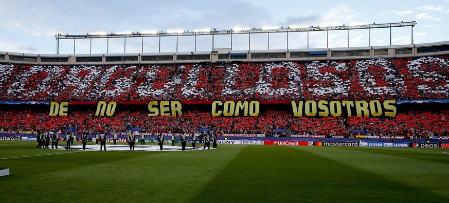 epa05955901 A view of the Vicente Calderon stadium before the UEFA Champions League semifinal second leg match between Atletico de Madrid and Real Madrid in Madrid, Spain, 10 May 2017. EPA/BALLESTEROS