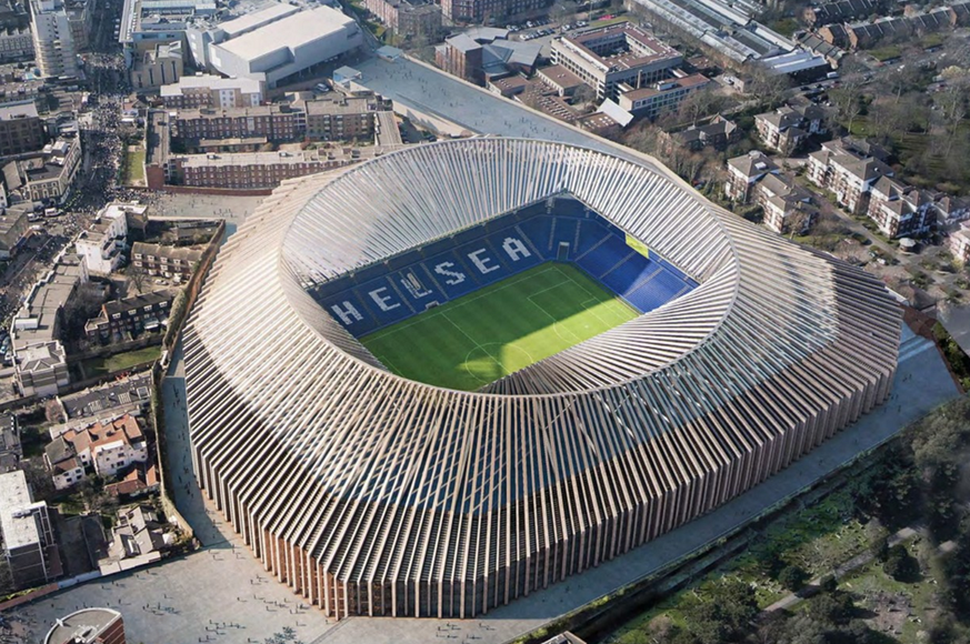 So soll das neue Stadion von Chelsea aussehen.