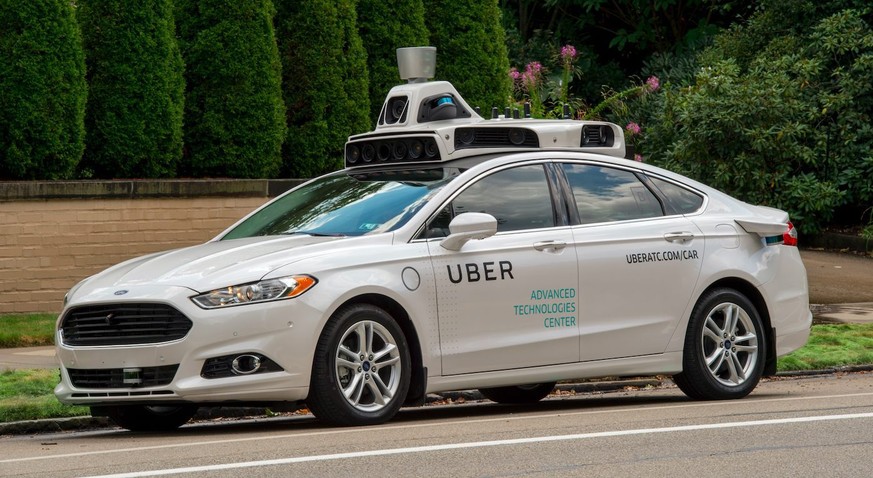 epa05540025 An undated handout photo provided by Uber on 14 September 2016 shows an Uber self-driving car, in Pittsburgh, Pennsylvania, USA. The online ride-sharing and transportation company announce ...