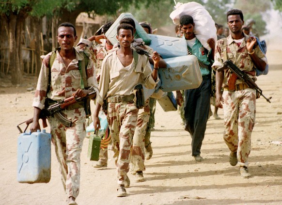 Eritreische Soldaten: Der Militärdienst kann auf unbestimmte Zeit verlängert werden.