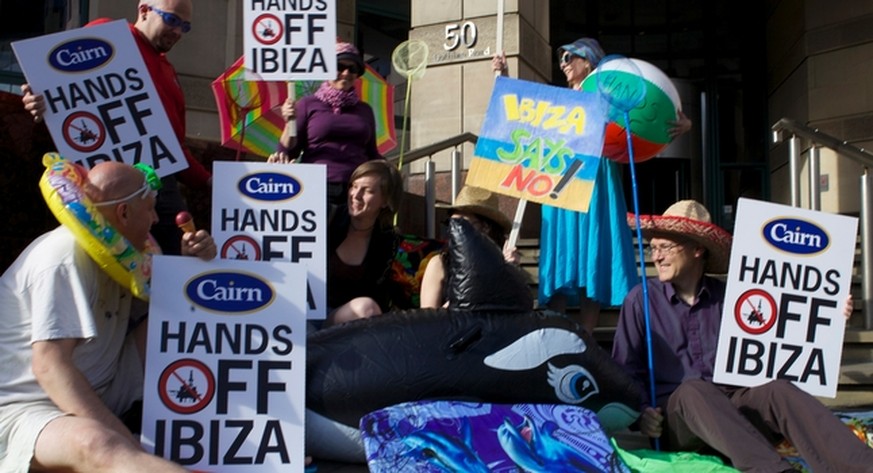 Die Pläne der Ölfirma Cairn Energy haben auf Ibiza Protest geweckt.&nbsp;
