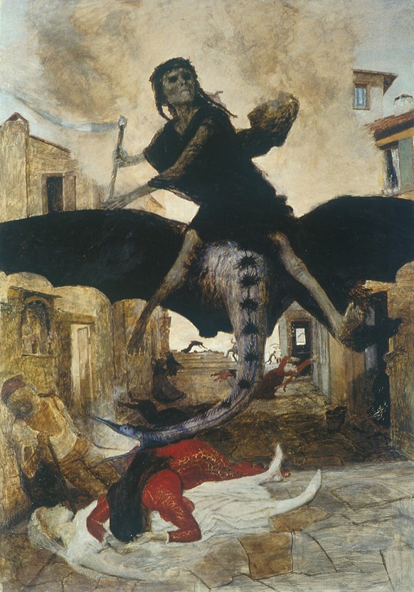 Arnold Böcklins «Die Pest» (1898) hängt im Kunstmuseum Basel.