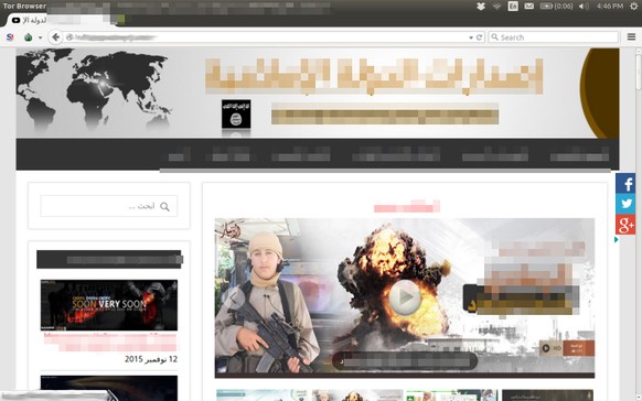 Nur eine Woche online, jetzt schon gehackt. Die «IS»-Seite im Darknet.